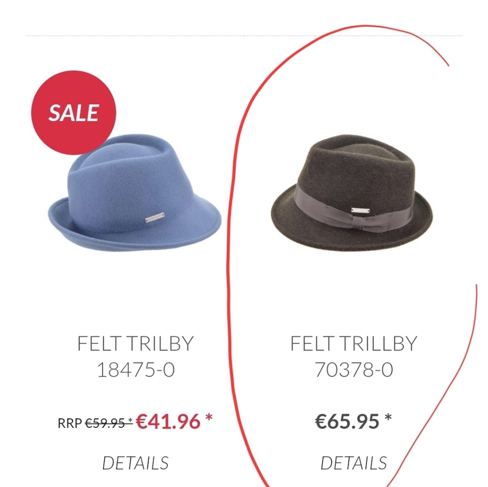 💛 Seeberger 57cm felt trilby fedora felt hat carefully owned condition, OOS - Picture 13 of 13